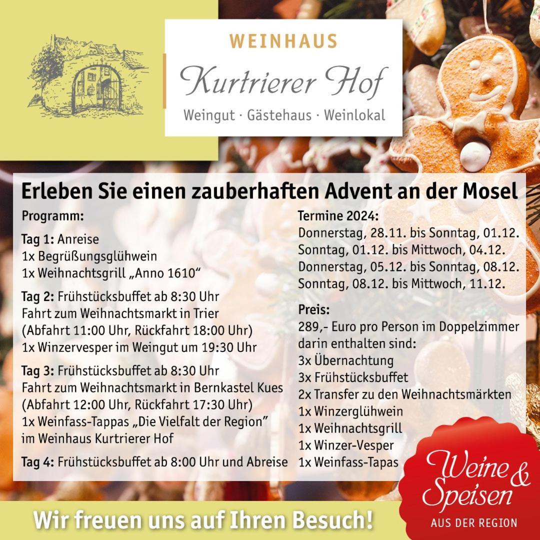 Weinhaus Kurtrierer Hof Hotel Leiwen Ngoại thất bức ảnh